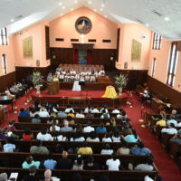 Atlanta Ceremony 2018 Ebenezer Baptist Church People gathered are the ceremony in Baptist Church