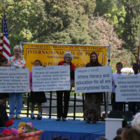 International Day of Peace 2006 People are holding different size