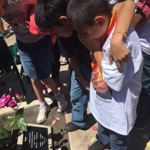 UPWPRG 2nd Anniversary 2017 Boys crying looking at a plaque