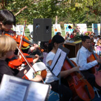 International Day of Peace 2007 Musicians are playing strings