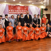 Jinan- Sacramento Sister City Event Children in Chinese traditional costumes during a city event
