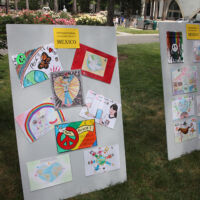 Internationa Friendship Program Mexico Two art board with art attached